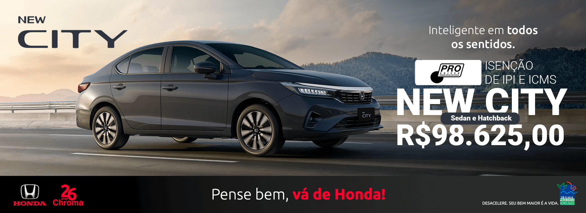 PRO – NEW CITY HATCHBACK OU SEDAN 